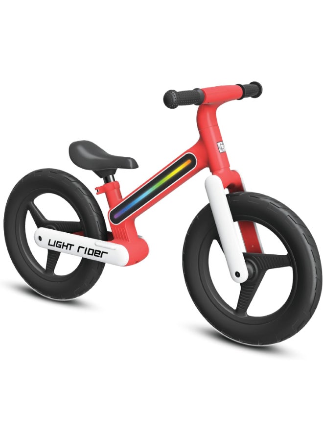 LiT Light Rider Kids' Balance Bike (12 inch, Red)